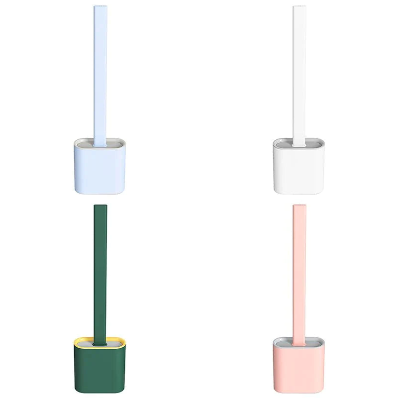 Silicone Toilet Brush and Holder Set